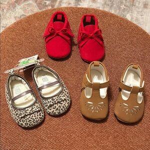 0-3 Month Baby Shoes Set
